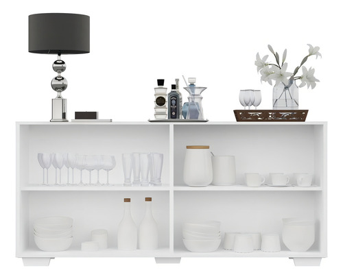 Aparador Buffet Multimóveis Veneza 4 Portas Fg3557 Branco
