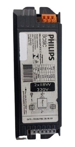 Reator Philips Eletrónico Afp 2x18w 220v Lâmpada 4pinos