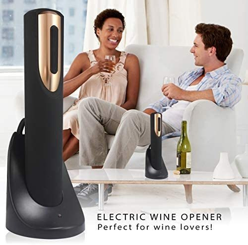 Abridor De Vino Eléctrico Vin Fresco Con Base De Carga Y Cor
