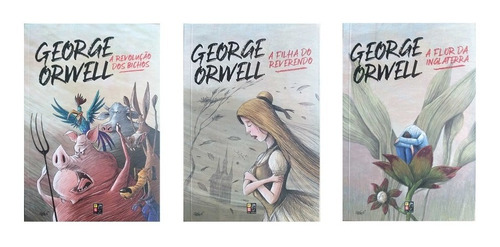 Combo 3 Livros George Orwell Revolução Bichos A Filha A Flor