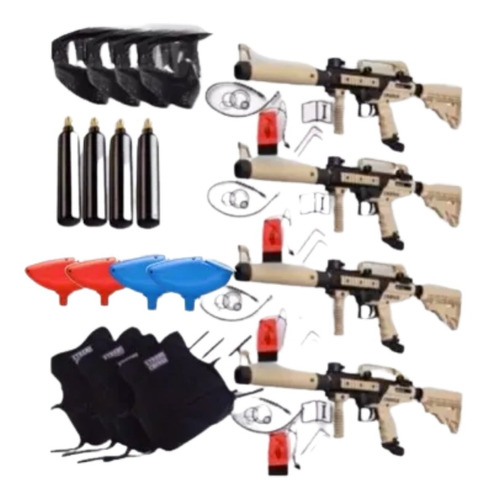 4 Paquetes Tippmann Cronus Marcadora Gotcha Xtremechiwas