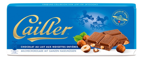 Chocolate Suíço Ao Leite Com Avelãs Cailler 100g