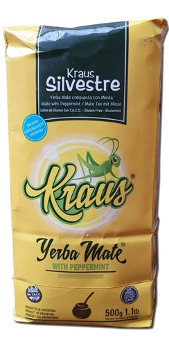Yerba Mate Kraus Silvestre De 500 Grs.