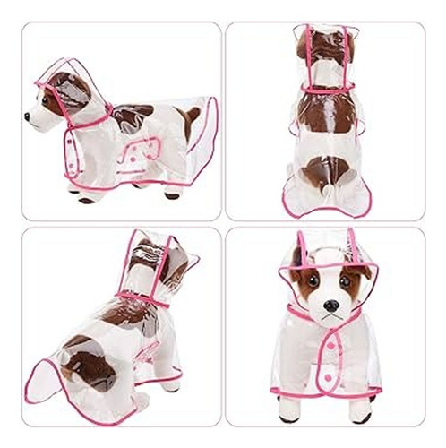 Piloto Capa Lluvia Impermeable Transparente Talle 8 Mascotas
