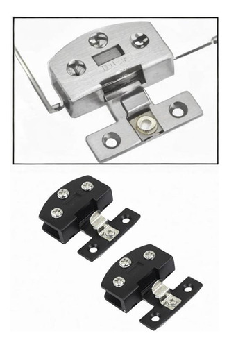 2x De Vidrio Muebles De Hardware Reemplazo De Hardware Negro