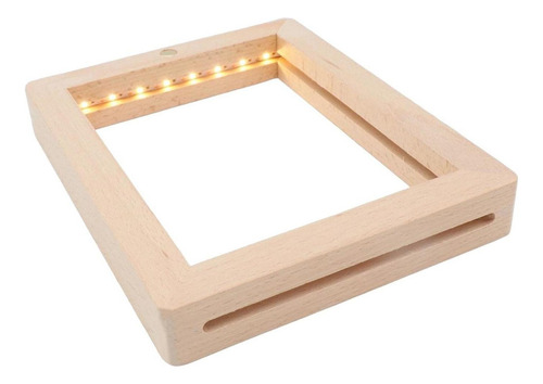 Para Marco De Fotos De Madera Marco De Fotos Led Luz De