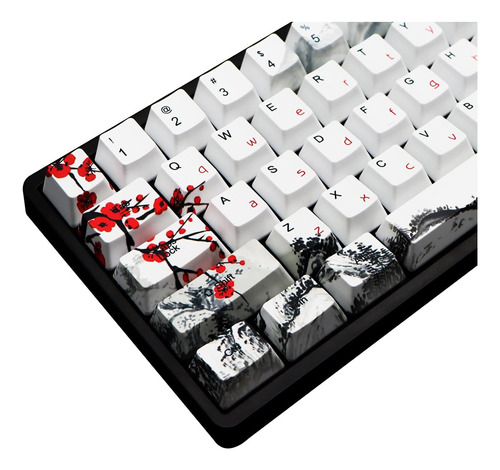 Juego De 68 Teclas Para Teclado Mecánico Rk68 Gk68, Perfi