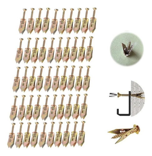 , 50 Tornillos De Anclaje Autorroscantes 12 X 30 Mm X