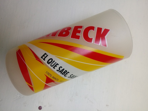 Vaso Publicidad Cerveza Isenbeck Plastico Opalino Duro