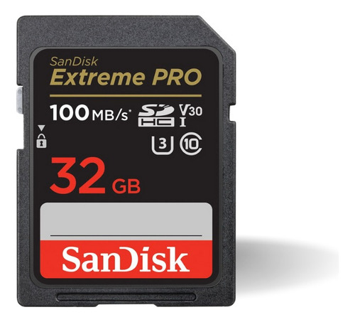 Cartao Sandisk Sdhc Extreme Pro 100 Mb/s 32gb  Ultrahd 4k