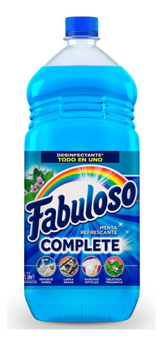 Limpiador Líquido Fabuloso Complete Menta Fresca Desinfectan