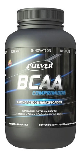 Amino Bcaa Pulver 120 Tabletas Sin Tacc Aminoácido Completo