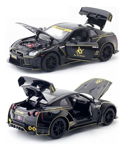 Aaa Nissan Gt R35 1/22 Miniatura Metal Coche Con Luces Y