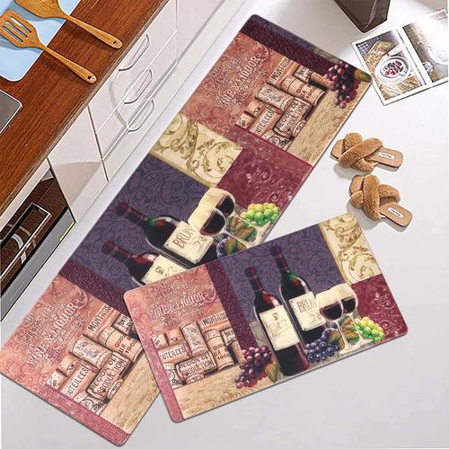 Kimode Juego 2 Alfombrilla Cocina Acolchada Antifatiga 18 X