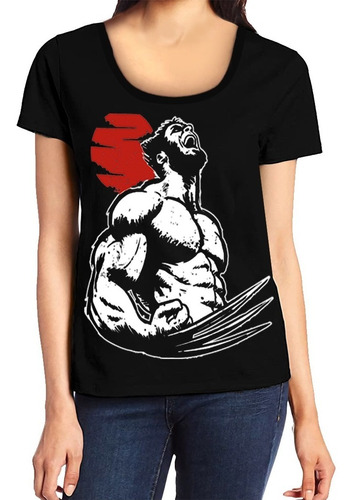 Remeras Wolverine Luna Mujer Logan Comic Superheroe X Men