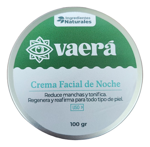 Crema Facial De Noche 100 G Manchas, Tonificante Reafirmante