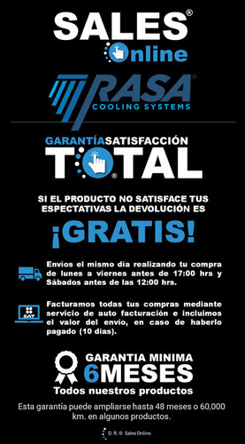Condensador Clima Aire Para Lincoln Navigator V8 2015 A 2017
