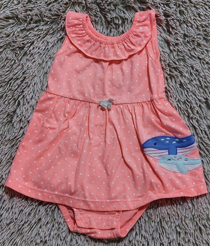 Vestido Bebe Beba Niña Carter´s Con Cubre Pañal 1