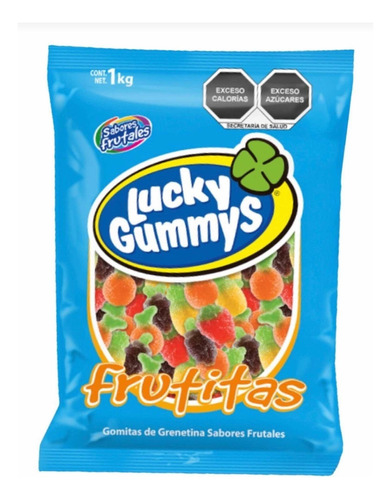 Gomitas De Frutitas Azucaradas Sabor Frutal 1kg Gummys Lucky