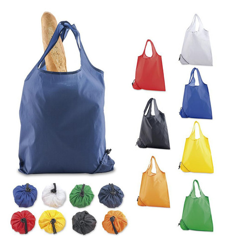 Bolsa Plegable Market En Poliester Plegable Compras X 2 Unid