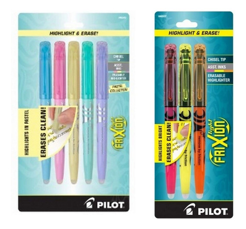 8 Marcatextos Borrables Pilot Frixion Light Neon Y Pastel