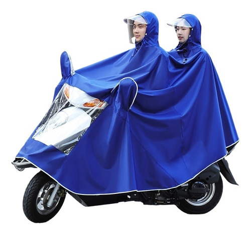 Impermeable Motociclista Con Tira Reflectante, 2 Personas