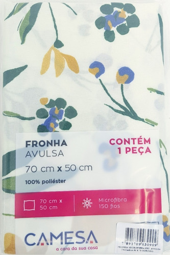 Fronha Estampada 70 X 50 Microfibra Camesa - Floral