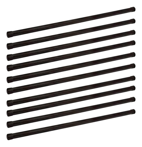 Kit 10 Bastão Ginástica/ Fisioterapia Pvc 1mts Com Carga 1kg