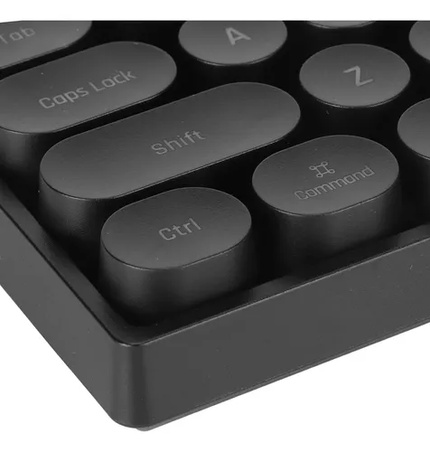 Teclado Mecânico de 87 Teclas, Teclado Redondo de Toque USB Com  Retroiluminação Colorida, Teclado Ergonômico para Jogos de Digitação  Precisa, para PC de Mesa (Branco)