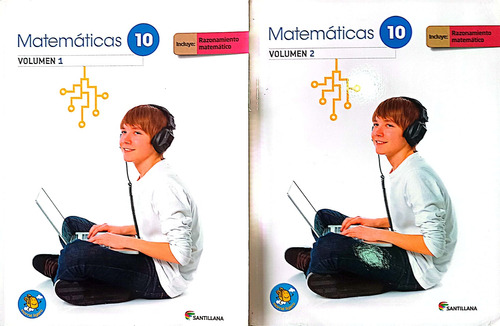 Matemáticas 10 Volumen 1 Y 2 De Santillana ( Originales )