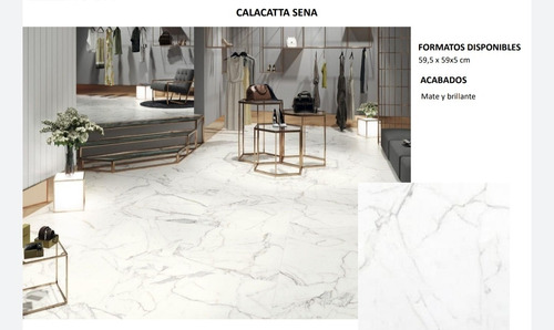 Eu Porcelanatos Carrara 60x60 Brillante Y Mate