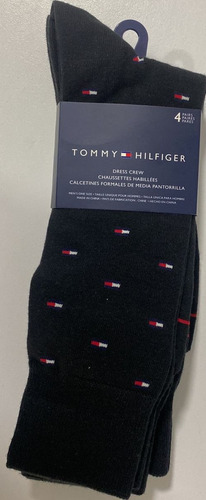 Medias Tommy Hilfiger Vestir Paq X4 Talla Unica 100% Orig 35