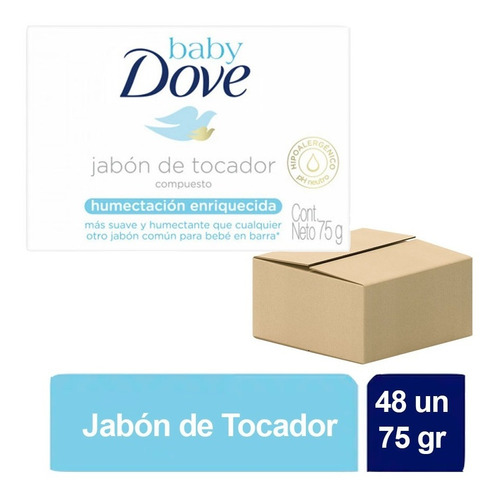 Pack X 48 Un Jabon Dove Baby Humectacion Enriquecida 75gr