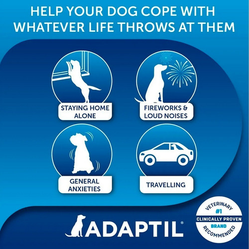 Imagen 9 de 10 de Adaptil Collar Feromona Perros Grandes Ansiedad Anti Stress