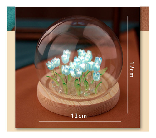 Adornos Artificiales Con Forma De Tulipán Para Luces Nocturn