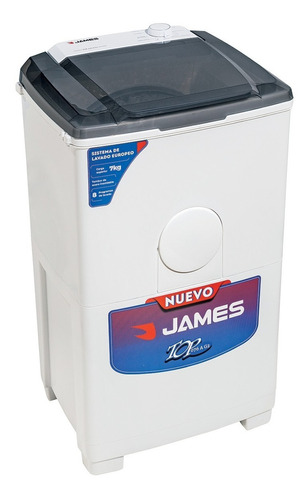 Lavarropas semi-automático James Top 076A blanco 5.5kg 220 V
