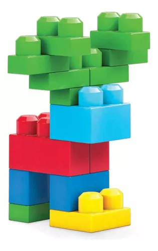 Mega Bloks Bolsa clásica con 60 bloques de construcción, juguetes