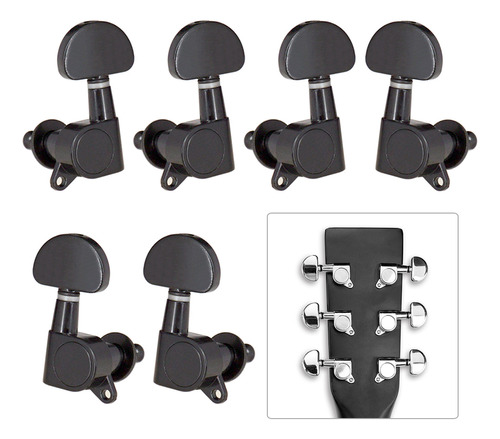 Afinador De Cuerdas (3l3r) Para Guitarra, 6 Piezas, Para Cla