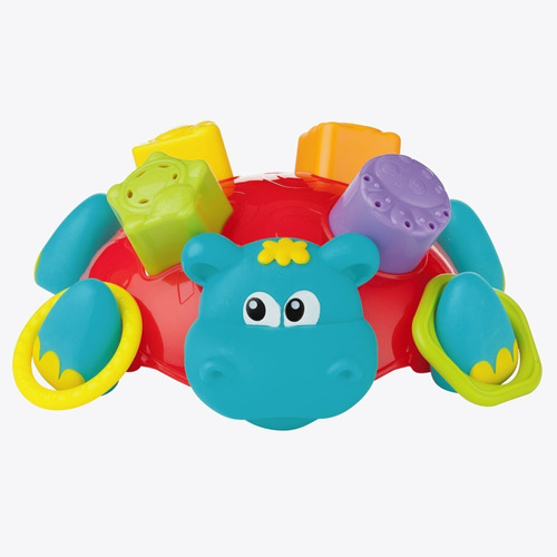 Imagen 1 de 6 de Juego Para Bañera Sort N' Stack Floating Hippo Playgro