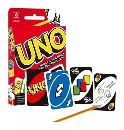 Jogo De Carta Uno Novo Modelo Plástico Original Copag