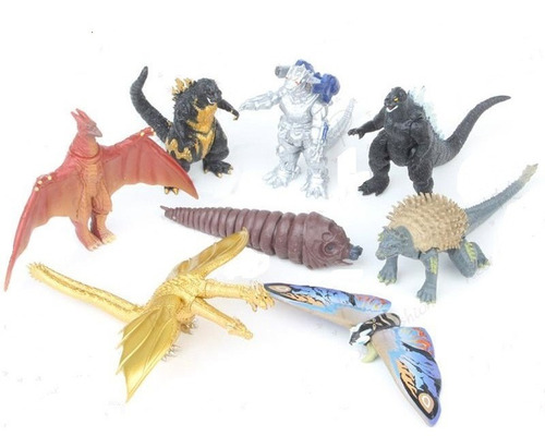 Pack 8 Figuras De Godzilla Y Su Enemigos (8 Cm)