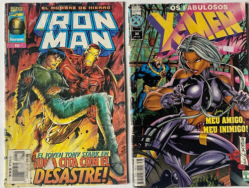 3 Revistas Iron Man Superheroés, Una En Portugués Cr05