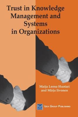 Libro Trust In Knowledge Management And Systems In Organi...