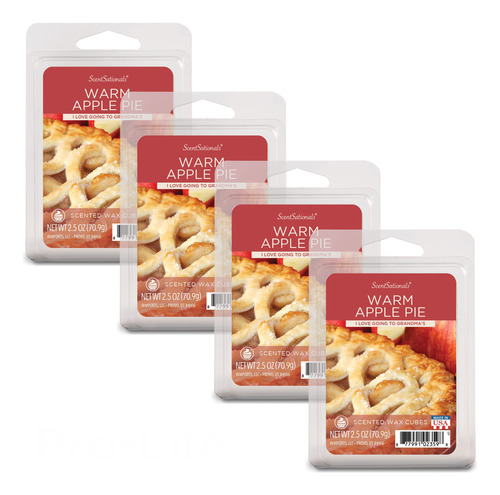 Scentsationals 001-40172-4pk - Pastel De Manzana Calido De 2