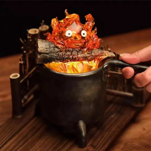 2025 B Luz Nocturna Calcifer De Llama 3d De Halloween