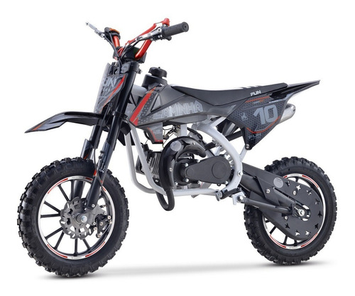 Mini Moto Cross 49cc 2t Super Vermelha
