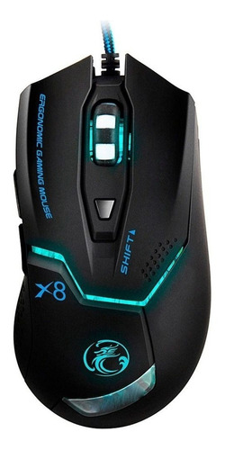 Mouse Gamer 2400dpi 6 Botões X8 Estone Preto Frete Gratis