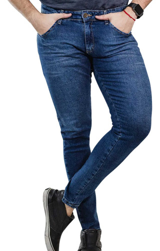 Calça Masculina Skinny Azul Anticorpus