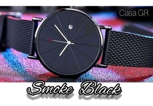 Reloj, Smoke Black, Color Negro, Modelo Classico, Casual