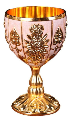 Copa De Vino Vintage Exquisito En Oro Rosa